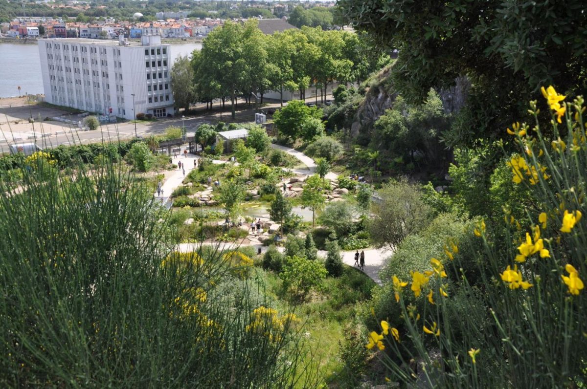 nantes-ban lévő kőfejtőből zöld jóléti közpark alakult